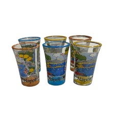 Bicchierini da liquore limoncello Napoli Golfo e Limoni 6 pezzi