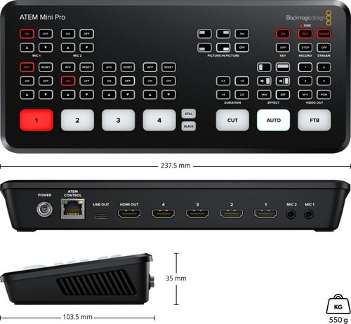Mixer video blackmagic atem - mixer,