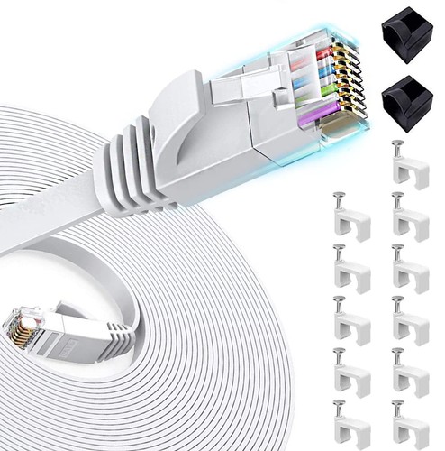 Cavo ethernet piatto - piatto, cat6