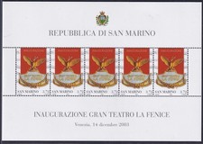 SAN MARINO - 2003 foglietto Inaugurazione Gran Teatro La Fenice - (7481)