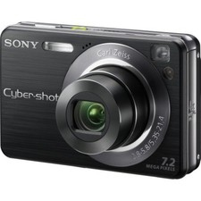 Sony Cybershot DSC-W120 7,2 MP fotocamera digitale 4x zoom ottico nero/blu