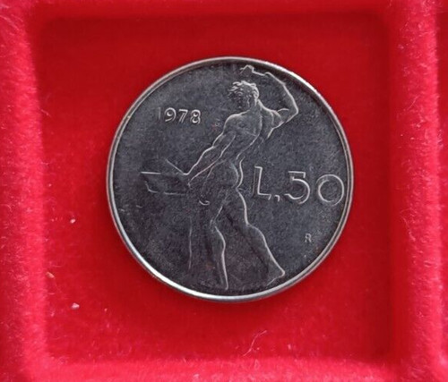 Italia repubblica moneta 50 - moneta, da