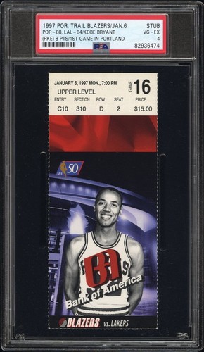 Biglietto kobe bryant rookie - kobe,