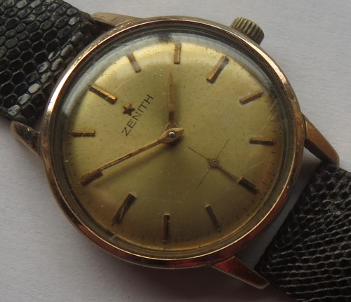 Zenith mens wristwatch gold