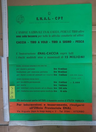 Manifesto tesseramento caccia - manifesto,