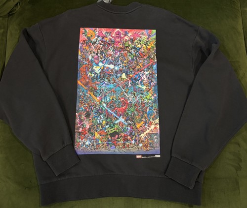 Felpa girocollo kith marvel - felpa,