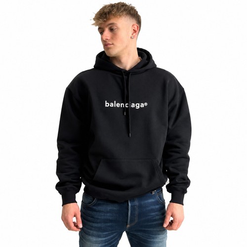 Balenciaga felpa uomo nera - nera, con