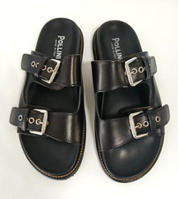 POLLINI Men's Black Leather