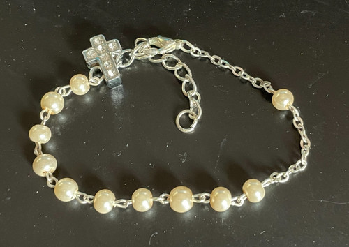 Bracciale rosario perle - , da