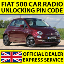 ✅FIAT 500 CODICE PIN SBLOCCO NAVIGAZIONE AUTORADIO PER TUTTI I MODELLI✅