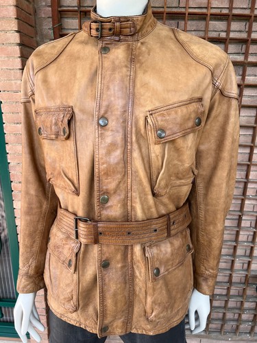Belstaff heavy leather jacket - leather,
