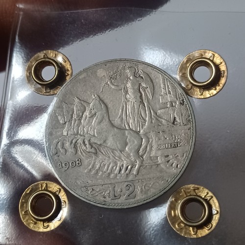 Moneta silver lire 1908 - lire,