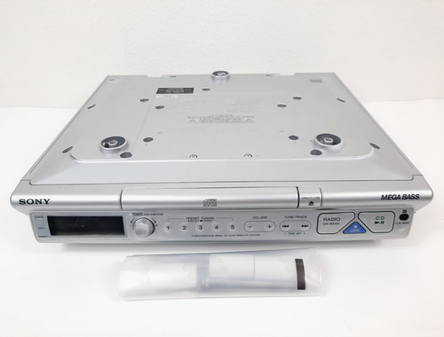 Sony icf cd543rm silver - sony, under