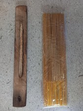 30 bastoncini d'incenso alla vaniglia con portaincenso