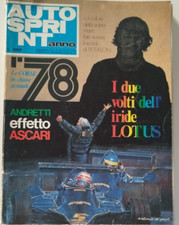 AUTOSPRINT 78' 1978 ANNUARIO YEARBOOK SPECIALE SUPPLEMENTO LOTUS MONDIALE F1