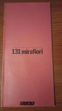 Depliant Brochure Opuscolo Fiat 131 Mirafiori 1978 - Italiano 20 pagine