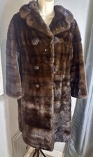 Cappotto vintage Mable's Denver Fur-Ranch pelliccia visone orizzontale lunghezza opera