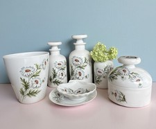 Ensemble 7 Pcs Porcelaine Paris Marguerites Vintage 1950 Shabby Chic