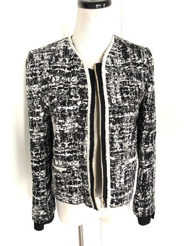 Giacca tweed sandro taglia - giacca,