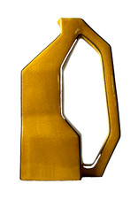 Modern Crackled Yellow Pitcher