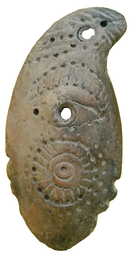 Antico fischio ceramica - antico,