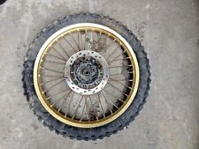 suzuki DR 600 djebel cerchio ruota anteriore dorata con disco freno