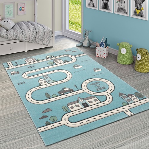 Moderno tappeto blu per - , la