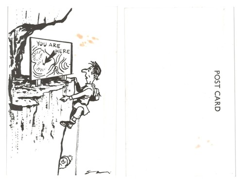 Postcard humorous cartoon - humorous,