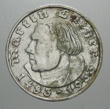 GERMANIA 2 REICHSMARK 1933 D