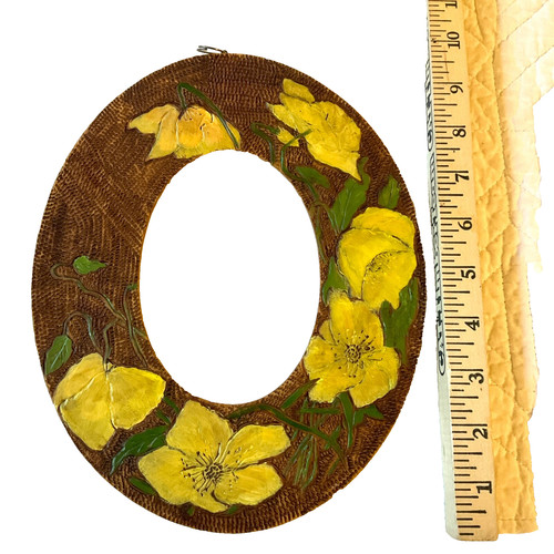 Cornice vintage pirografia - cornice,