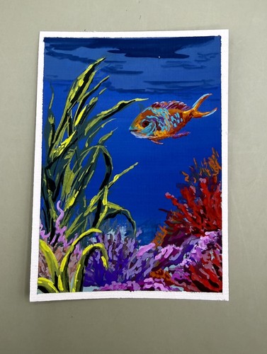 Aceo original mini pesce - aceo,