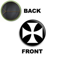 PINS PIN SPILLA 2,5 CM 25 MM CROCE MALTA CROSS