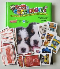 lotto Amici Cucciolotti 2017 Pizzardi_album incompleto+figurine+cards 