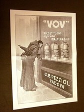 Pubblicità Epoca del 1911 Collezionisti Zabajone VOV #3 Ditta Pezziol di Padova
