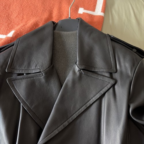 Cappotto pelle nero - max, mara