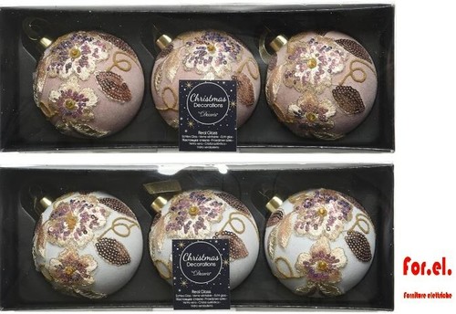 Christmas balls with glass