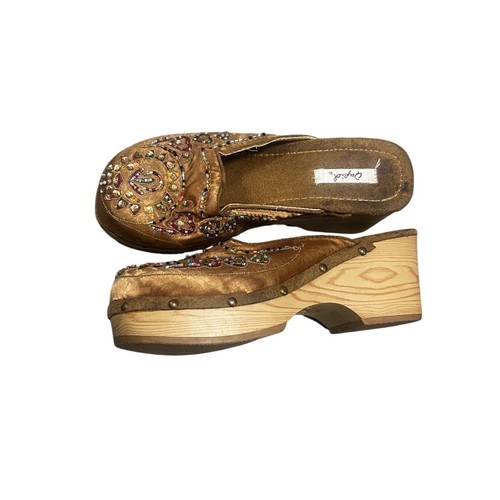 Zoccoli qupid bronzo - bronzo, perline
