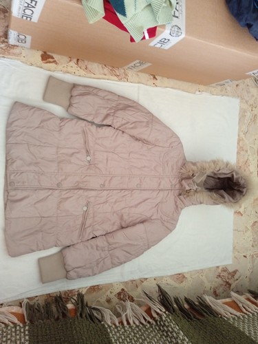 Piumino lungo beige - zip, e