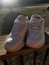 Puma white trainers
