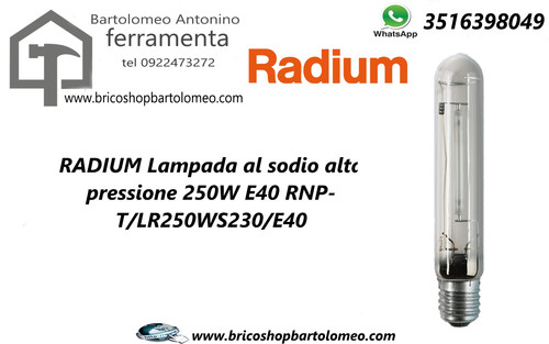 Radium lampada sodio - sodio, alta