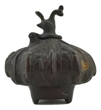 Calamaio in bronzo pavone