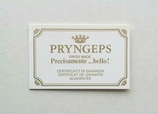 PRYNGEPS Garanzia Guarantee