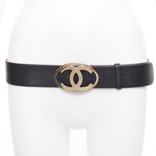 Cintura CHANEL nera pelle
