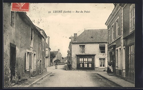 Cpa luché rue - du, palais