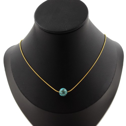 Collana perla turchese - collana,