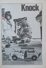 Pubblicità Advertising Werbung Italian Clipping 1970 AUTO MINI COOPER S POLISTIL