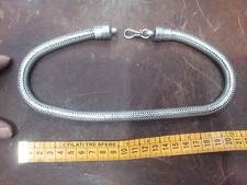  collana bagno argento indiano  200 gr INDIAN SILVER snake necklace 45-47  CM