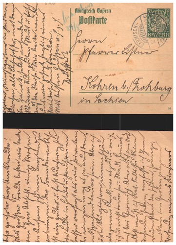 Regno baviera 1916 - 1916, cartolina