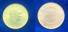MONETA LIRE 200 ( DUECENTO ) DEL 1995.