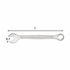 CHIAVE COMBINATA USAG 17 mm | Cromata Satinata, ISO 7738 | U02850712